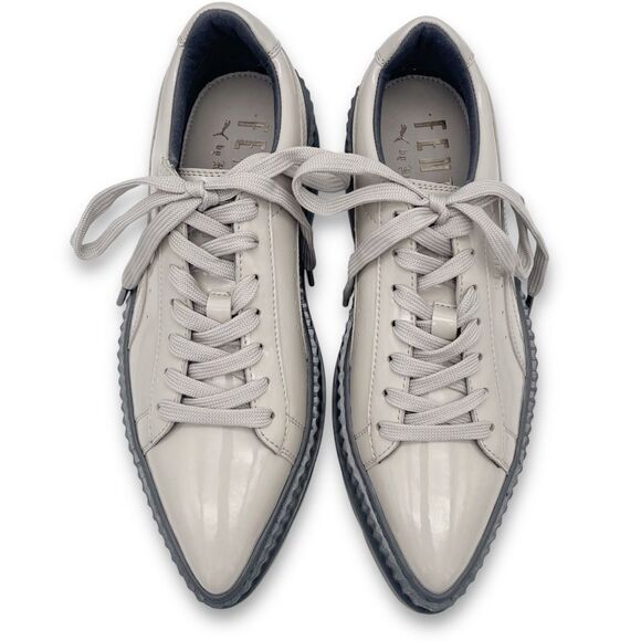 Puma x Fenty Pointy Creeper Sneaker Size 8 Patent Dove Gray Rihanna Platform - Picture 8 of 16
